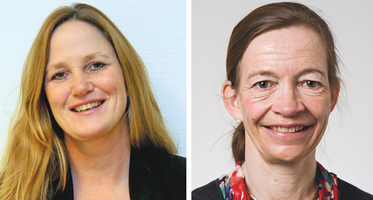 Marianne L&oslash;vstad, f&oslash;rsteforfatter (foto: Sunnaas sykehus), og professor Ellen-Cecilie R&oslash;e, Avdeling for fysikalsk medisin og&hellip;