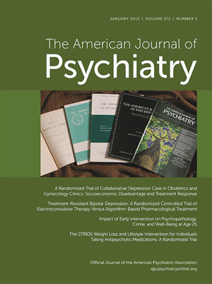 Artikkelen ble e-publisert i American Journal of Psychiatry 31. oktober 2014
