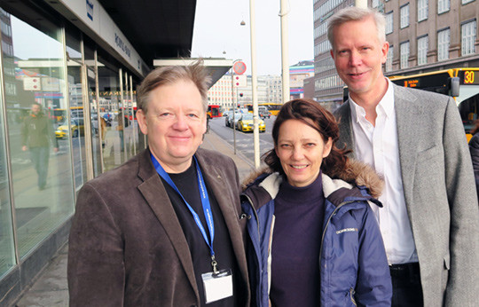 Bj&oslash;rn Knudsen, Tonje Str&oslash;mdal og Morten Finckenhagen p&aring; kurs for statstillitsvalgte i K&oslash;benhavn. Foto: Stein Runar &Oslash;stigaard