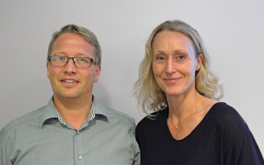 Stian Holmvik og Hege Gjessing. Foto: Ellen Juul Andersen