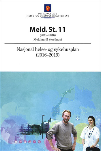 Faksimile av stortingsmeldingen Nasjonal helse- og sykehusplan.