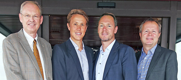 Fra venstre Geir Christensen, Peder Myhre, Helge R&oslash;sj&oslash; og Torbj&oslash;rn Omland. Foto: Roy Trondsen