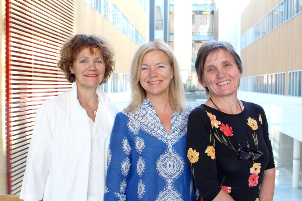 Studieforfatterne, fra venstre: Anne Eskild, Elisabeth K. Bjelland og Solveig Hofvind. Foto: Anne Wikdahl Haga, Ahus.