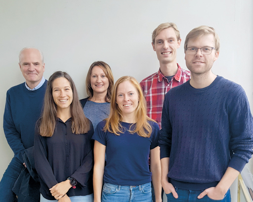 Forfatterne av studien. Fra venstre: John-Anker Zwart, Maria Dehli Vigeland, Kjersti Storheim, Monica Wigemyr, Lars&hellip;