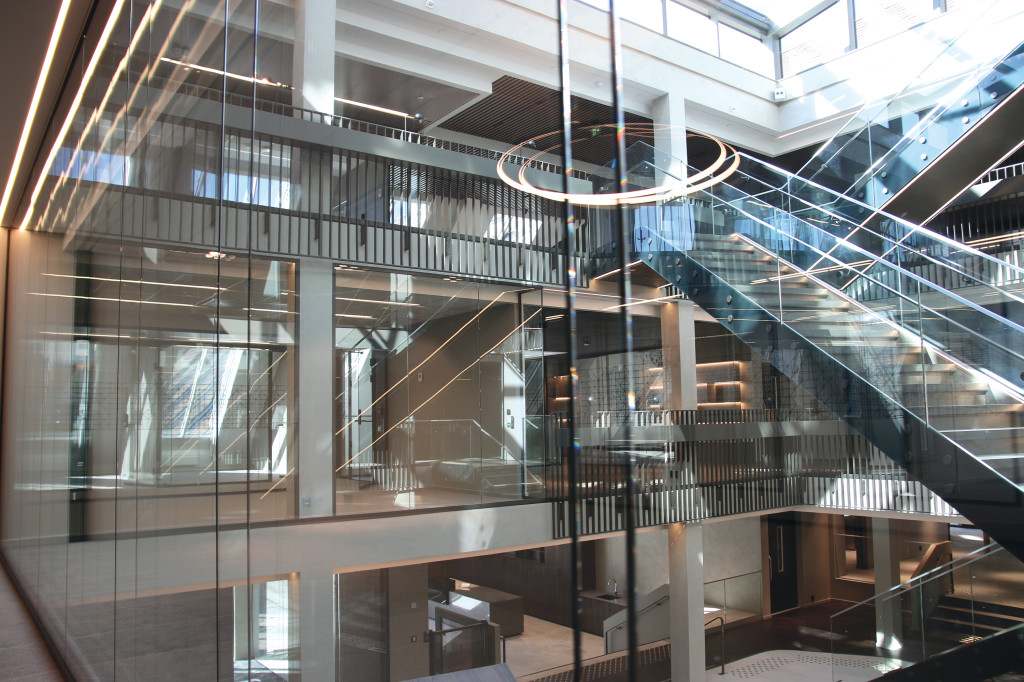 MODERNE: Innsiden av nye Legenes hus tatt fra andre etasje.