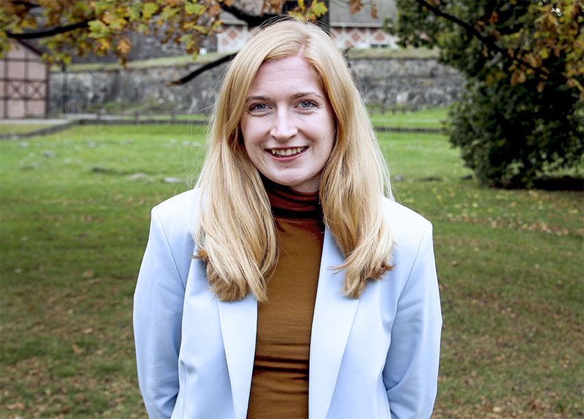 GLAD: &ndash; Jeg ser det som en stor &aelig;re &aring; bli gjenvalgt som Nmf-leder, sier Maja Elisabeth Mikkelsen. Foto: Maria Skage El&hellip;