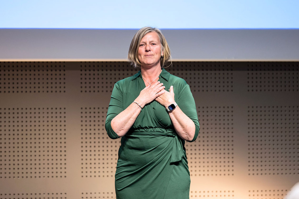 GJENVALGT: Anne-Karin Rime ble gjenvalgt som president i Legeforeningen. Foto: Thomas B. Eckhoff/Den norske legeforening